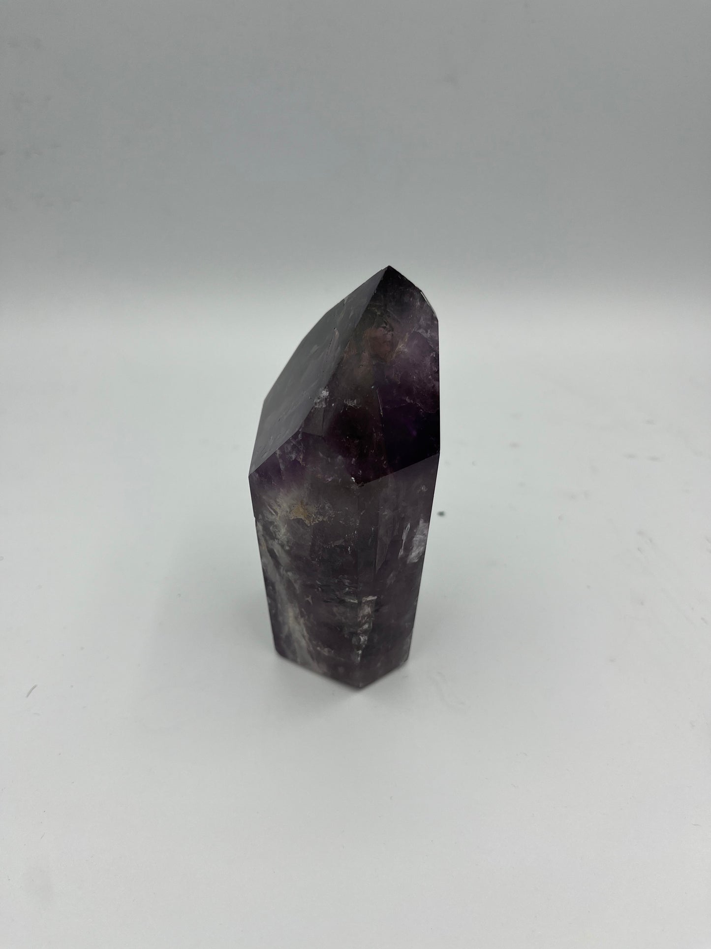 Amethyst and Smoky Quartz Mini Tower