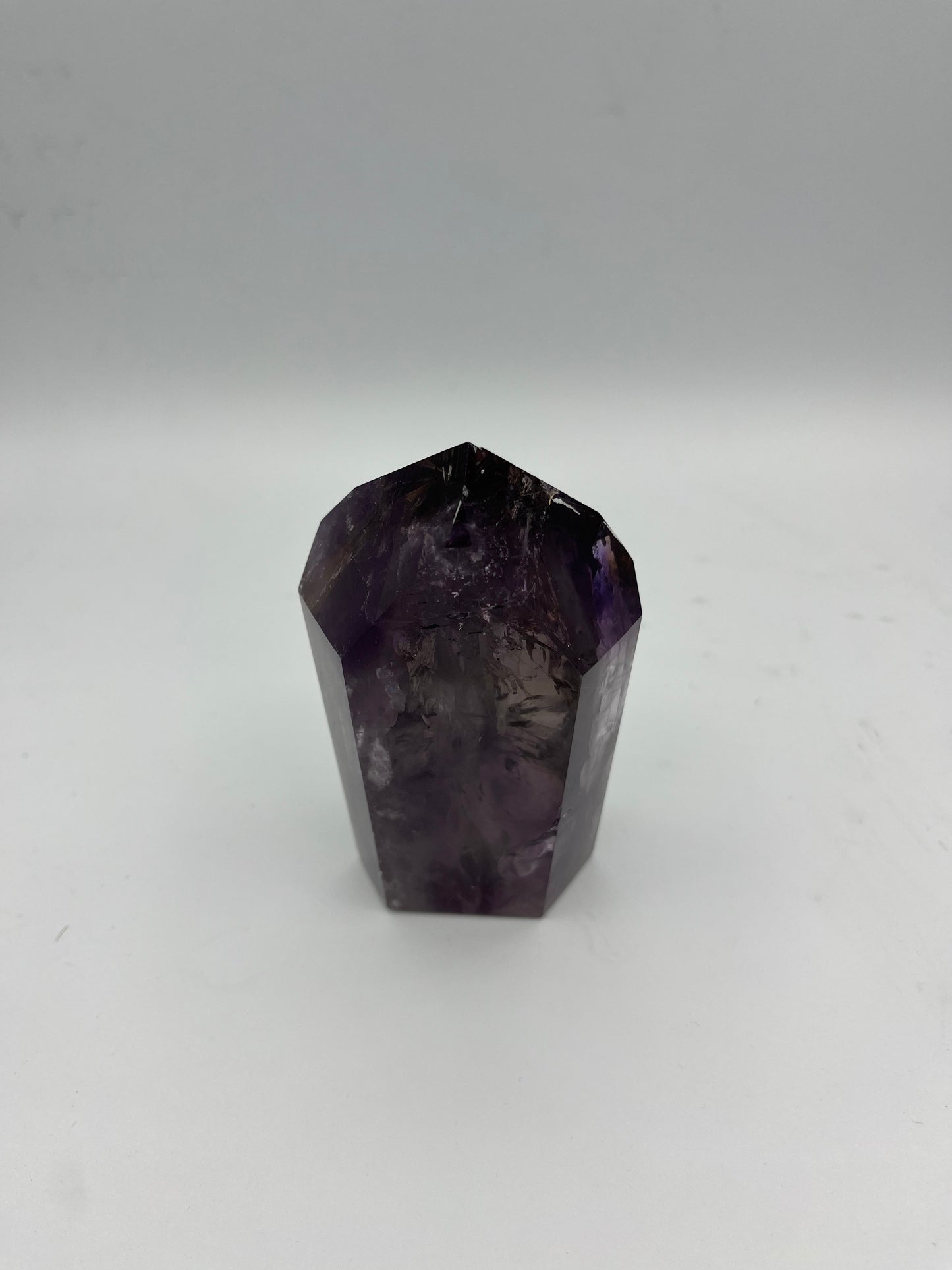 Amethyst and Smoky Quartz Mini Tower