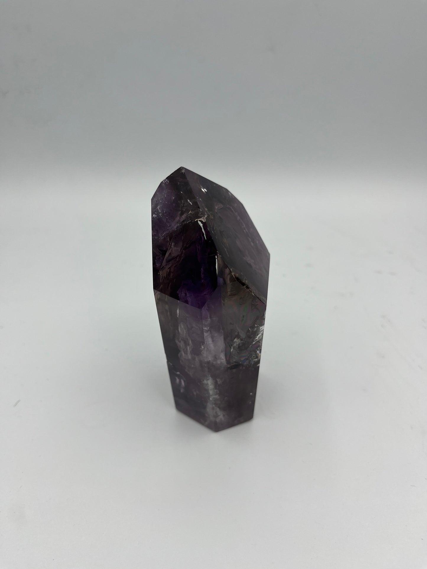 Amethyst and Smoky Quartz Mini Tower