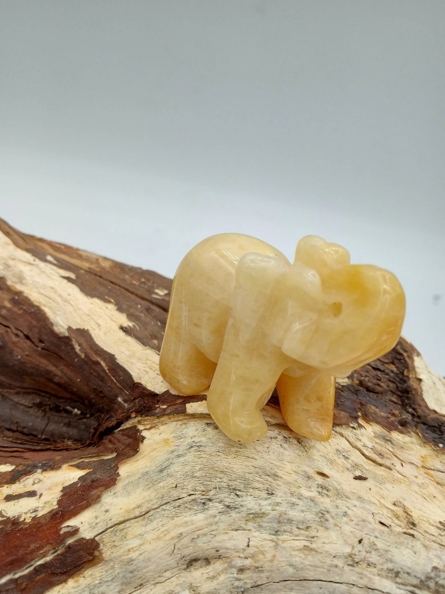 Yellow Calcite Elephant