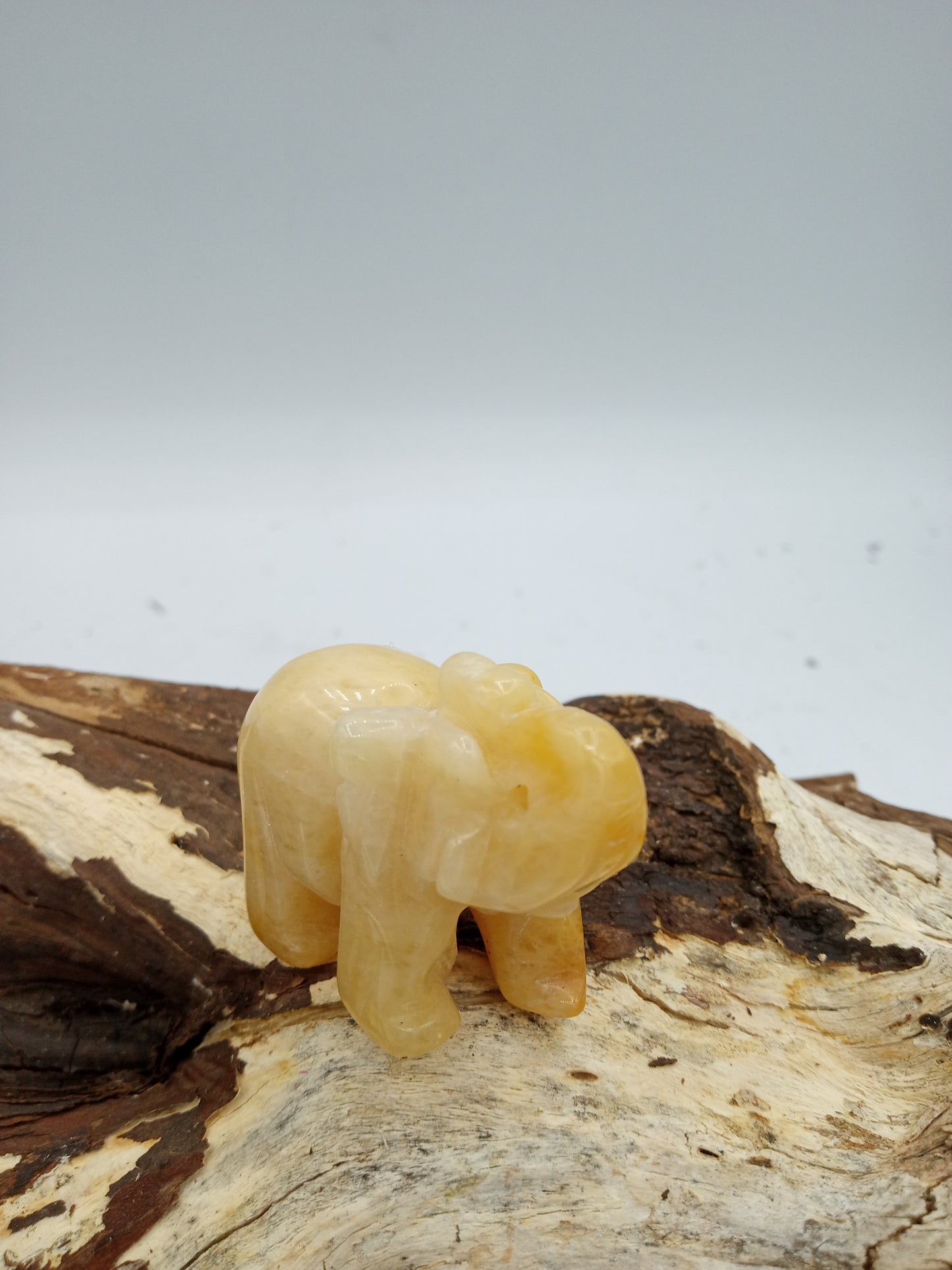 Yellow Calcite Elephant