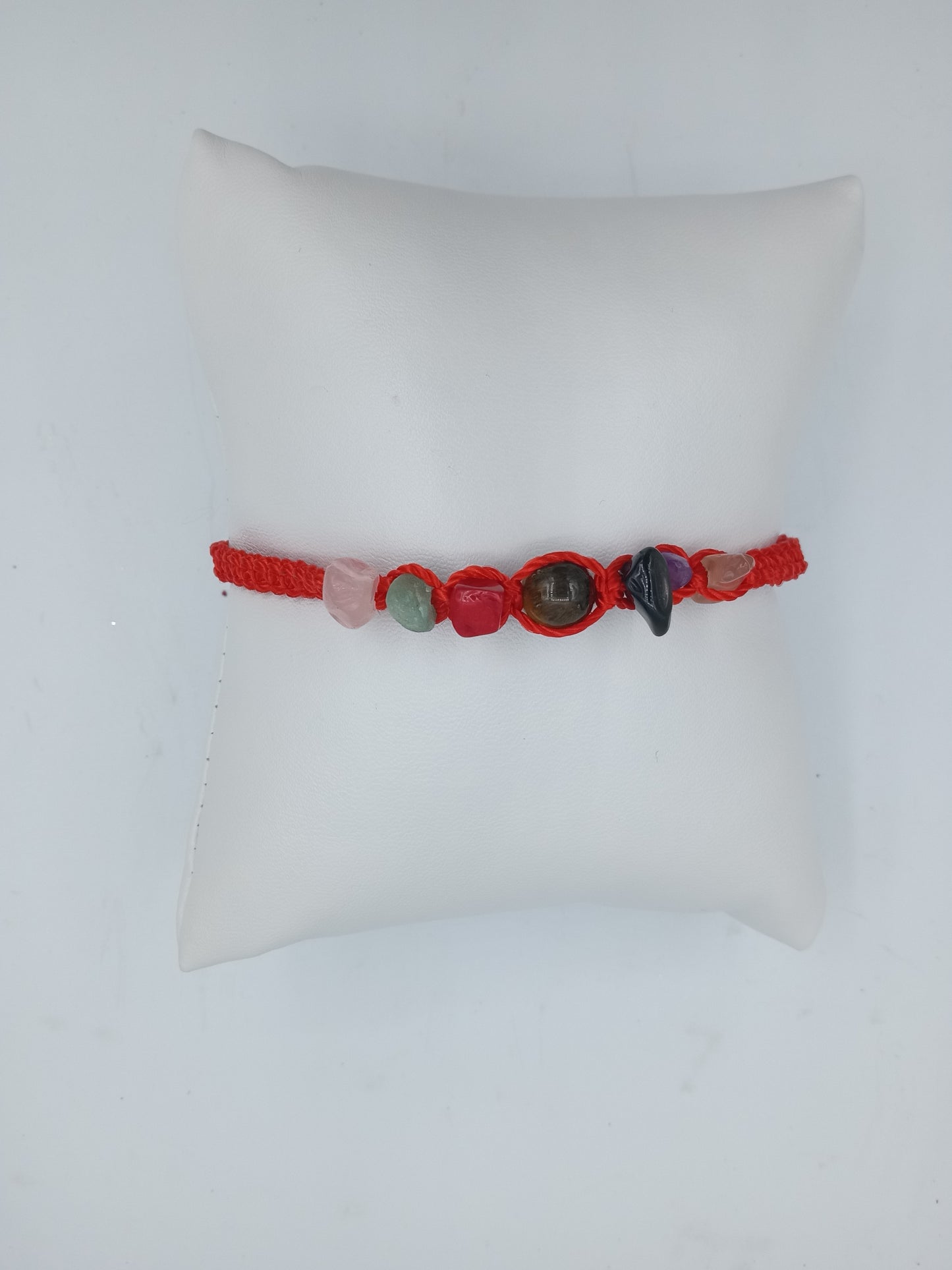 Tiger's Eye Center Red Bracelet