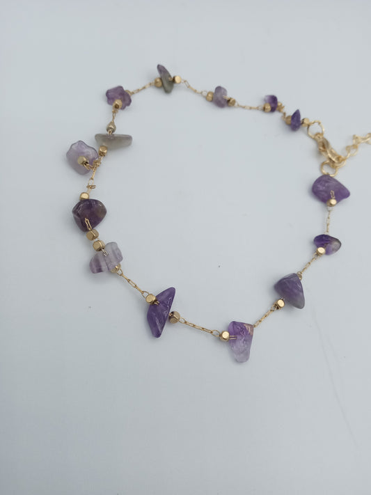 Amethyst Anklet