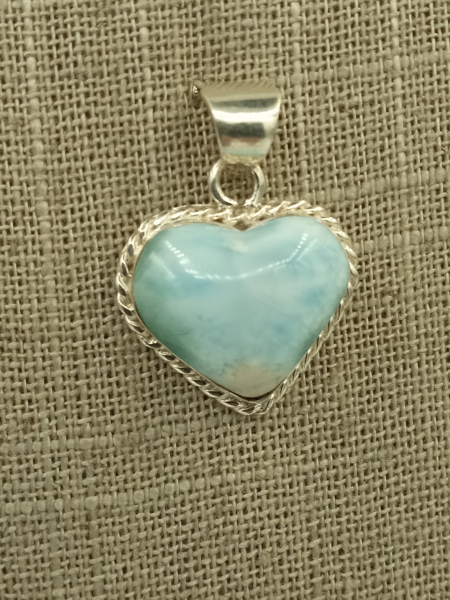 Larimar Heart Pendant