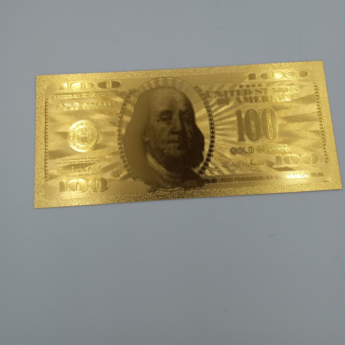 Gold Tone Fortune Benjamin Bill