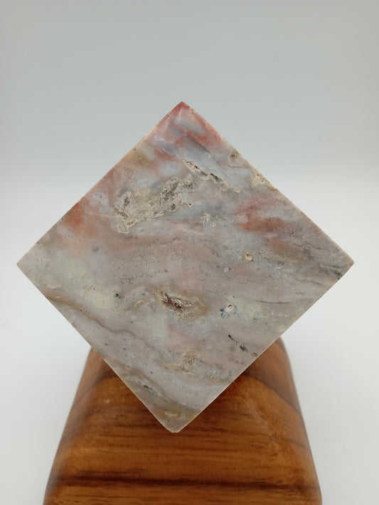 Ocean Jasper 3D Cube w/ Corner Cut