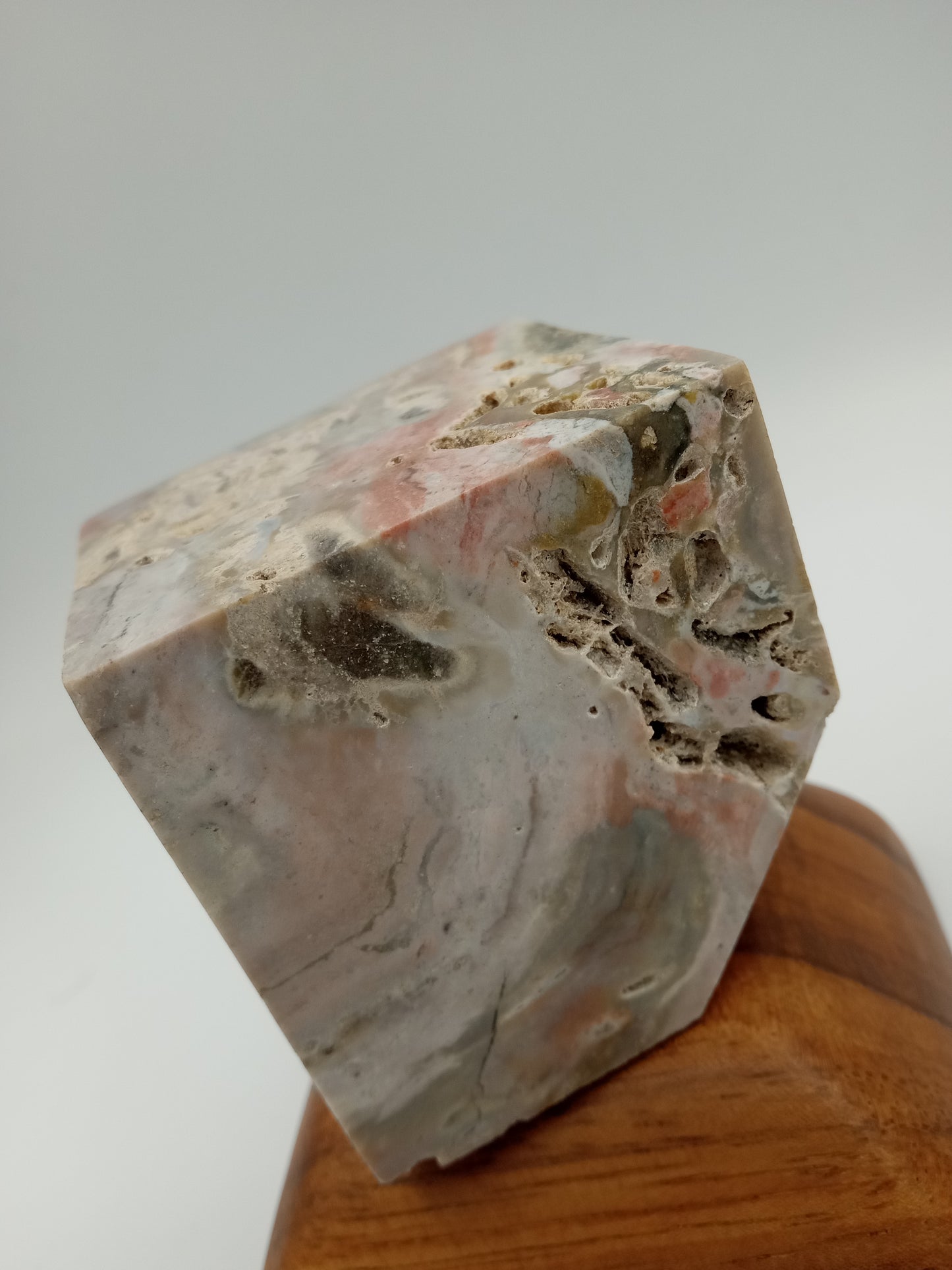 Ocean Jasper 3D Cube w/ Corner Cut