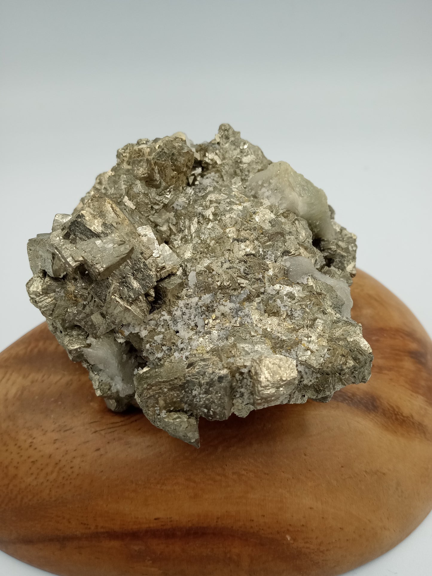 Pyrite with Stillbite Inclusions